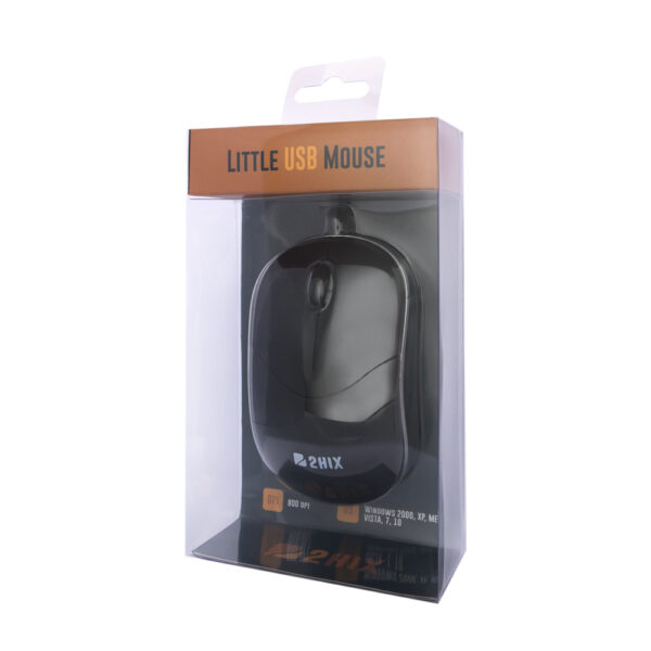 Rato Portátil 2HIX M07 Preto Usb 2.0