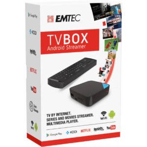 Smart Tv Box Android Emtec 4Core 1Gb + 16Gb Com Comando