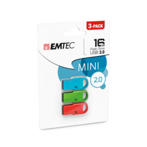 Pen Drive Emtec D250 16Gb Pack 3 Unidades Usb 2.0