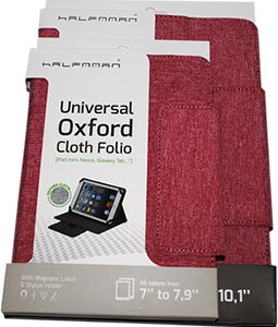 CAPA HALFMMAN UNIVERSAL 7" - 7,9" OXFORD - VERMELHO