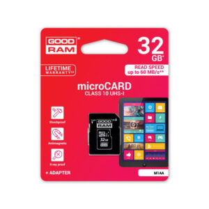 MICRO SDHC 32GB CLASS10 + ADAPTADOR GOODRAM SLIM - RETAIL