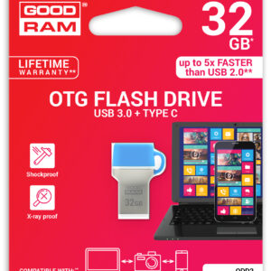 Pen Drive Goodram 32Gb ODD3 Usb 3.0 e Type C Azul