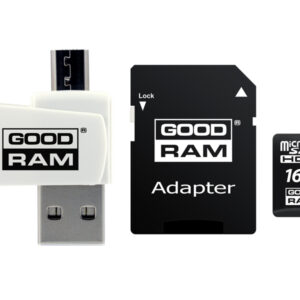 Micro Sdhc Goodram 16GB CLASS10 UHS + Adaptador + Pen cardreader
