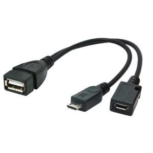 Adaptador Usb Femea e Micro-Usb Femea para Micro-Usb Macho OTG