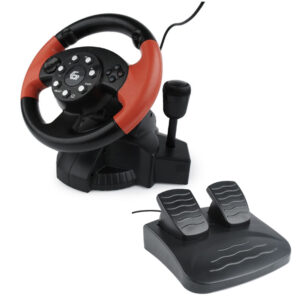 Volante Multi-Interface com Vibração PC/PS2/PS3