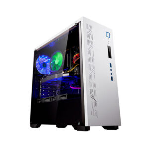 Caixa Gaming Unyka Armor Branca C/lateral Vidro