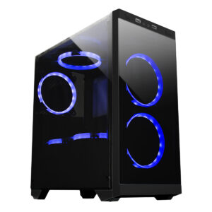 Caixa Gaming MAtx Armor C20 C/ Lateral Vidro Preta