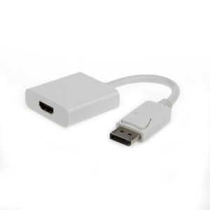 Adaptador DisplayPort para HDMI Fêmea - Branco