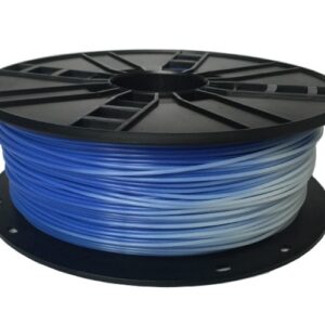 Filamento para Impressora 3D PLA 1.75mm 1Kg Cor de Azul para Branco